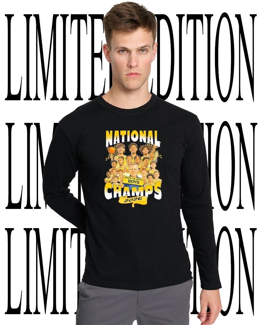 Shock the World Boys Michigan Wolverines 2026 National Champs shirt