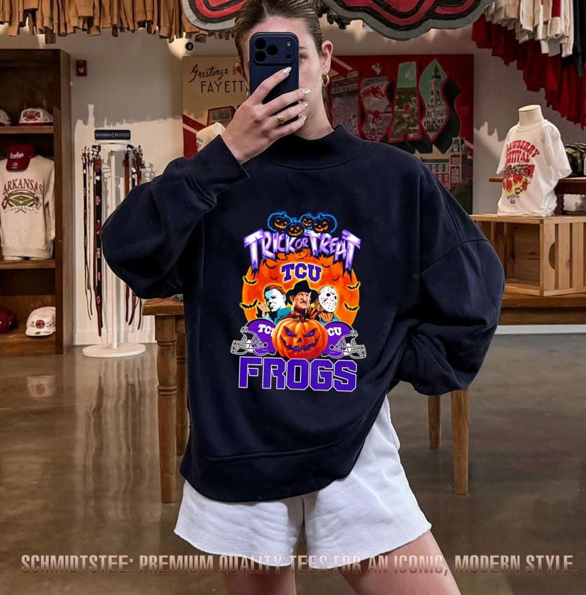 TCU Horned Frogs x Horror Characters Trick Or Treat Halloween 2026 shirt