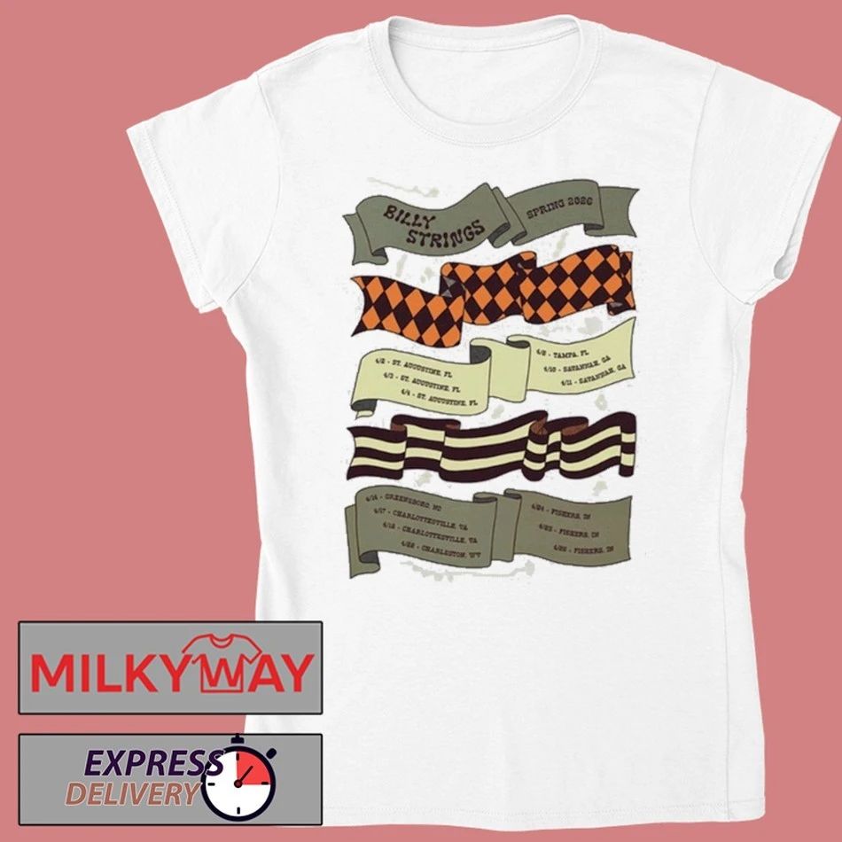 Billy Strings Spring Tour 2026 Parade Tee with Dates shirt