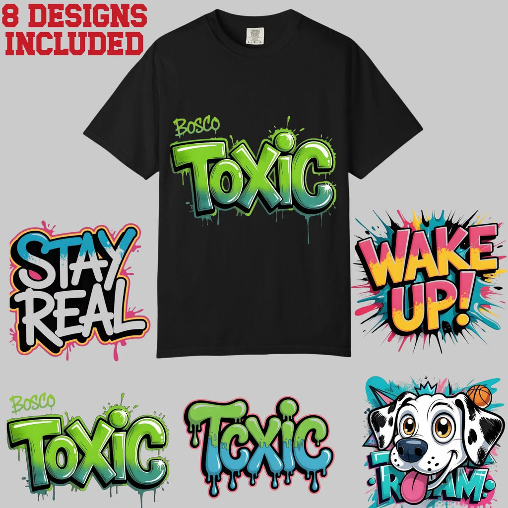 Street Art Style Graffiti Tshirts Designs, Comfort Colors, Unisex Streetwear Tee