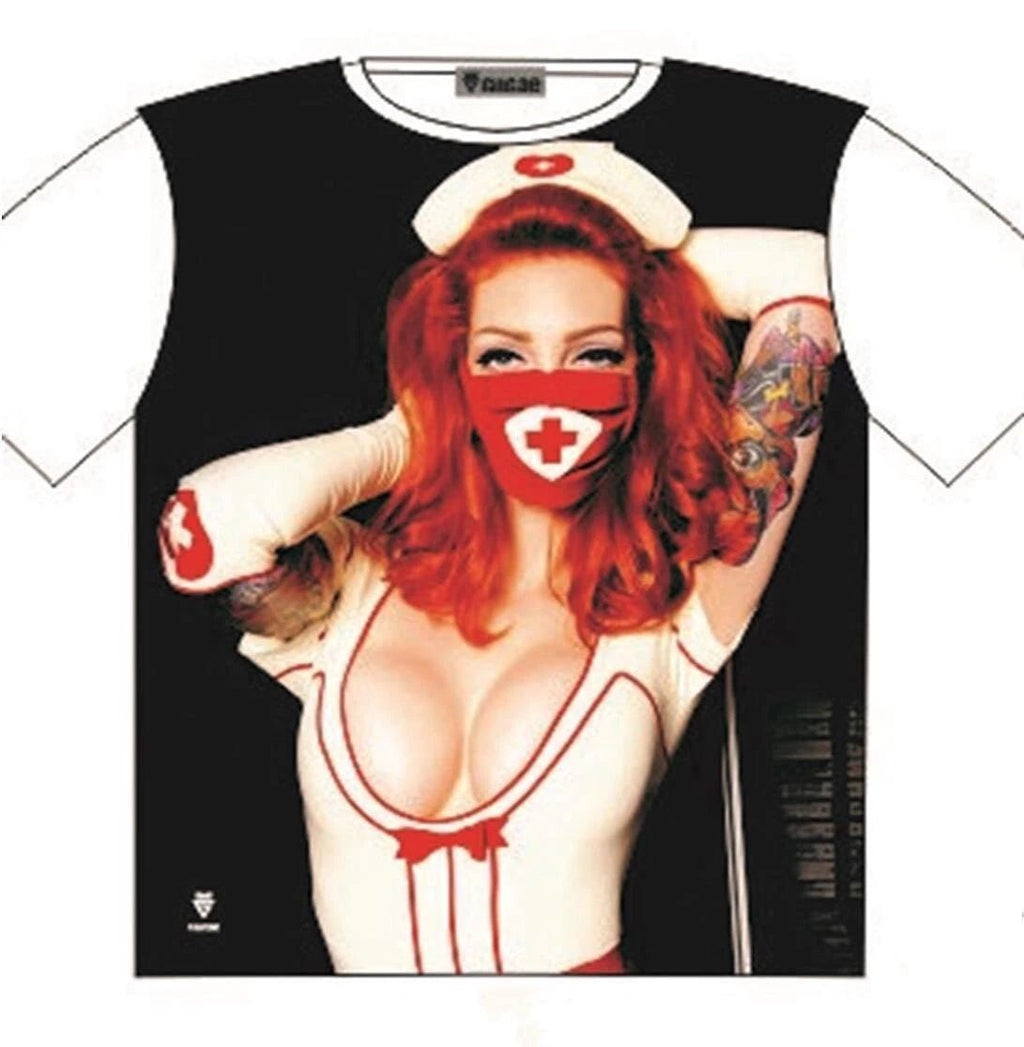 T-Shirt Help Me Nurse with Attitude Street Fashion Mens Ladies