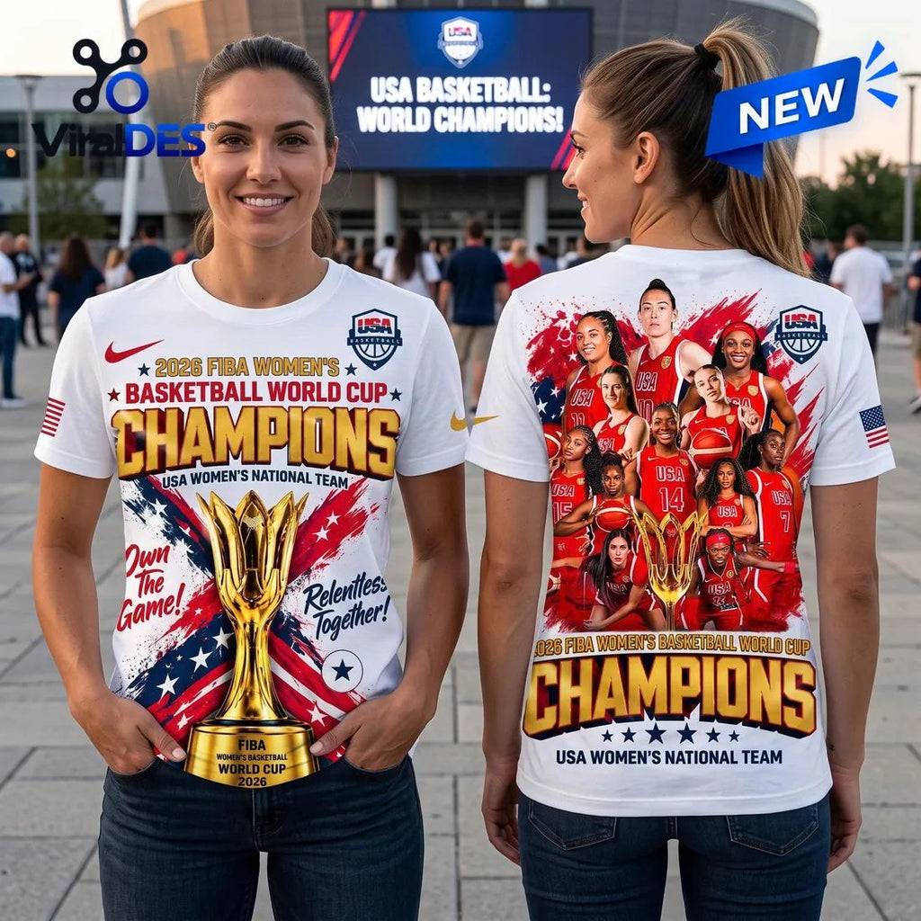 USA Women’s Basketball 2026 World Cup Champions Shirt