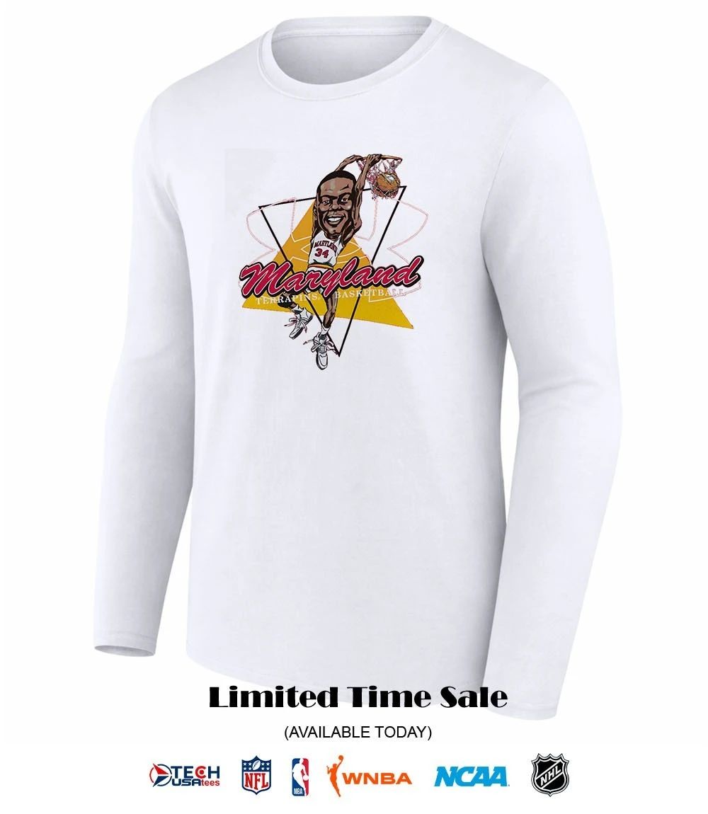 Len Bias Maryland Terrapins player caricature graphic shirt