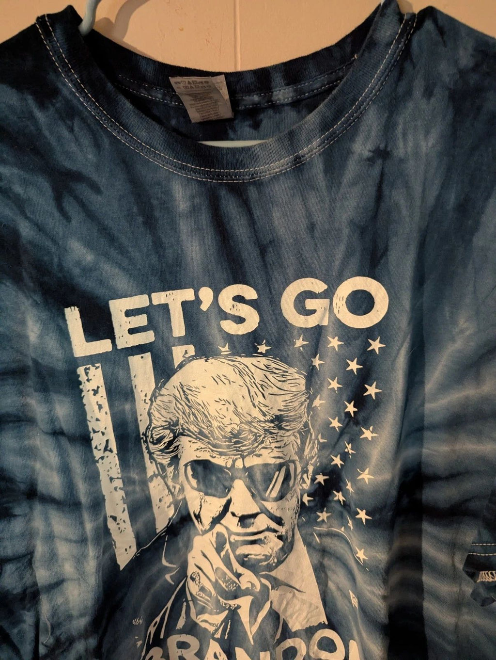 Let's Go Braden Brandon US Flag Funny Trendy Sarcastic T Shirt Unisex Size XL