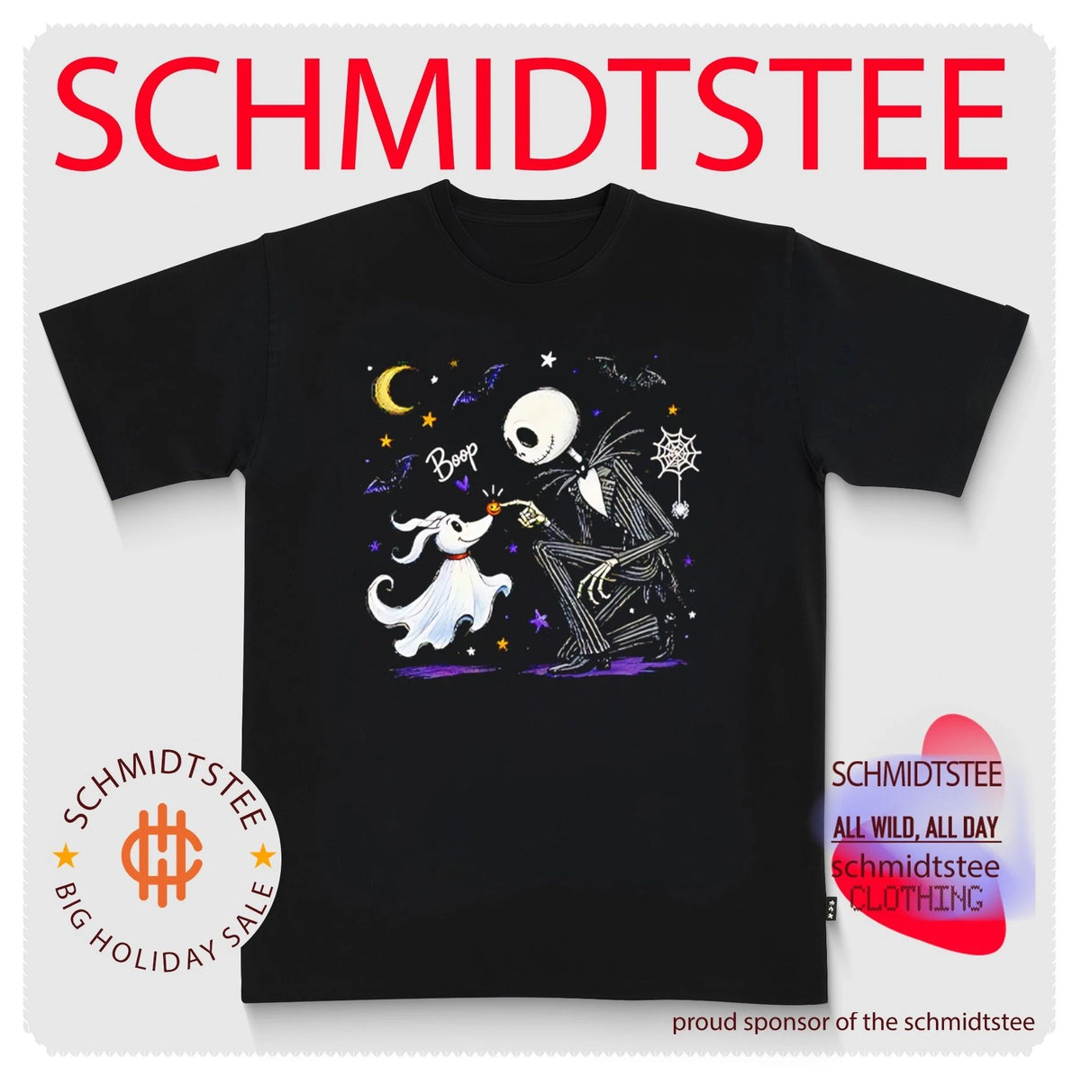 Zero Dog Boop Halloween Skeleton Cute 2026 shirt