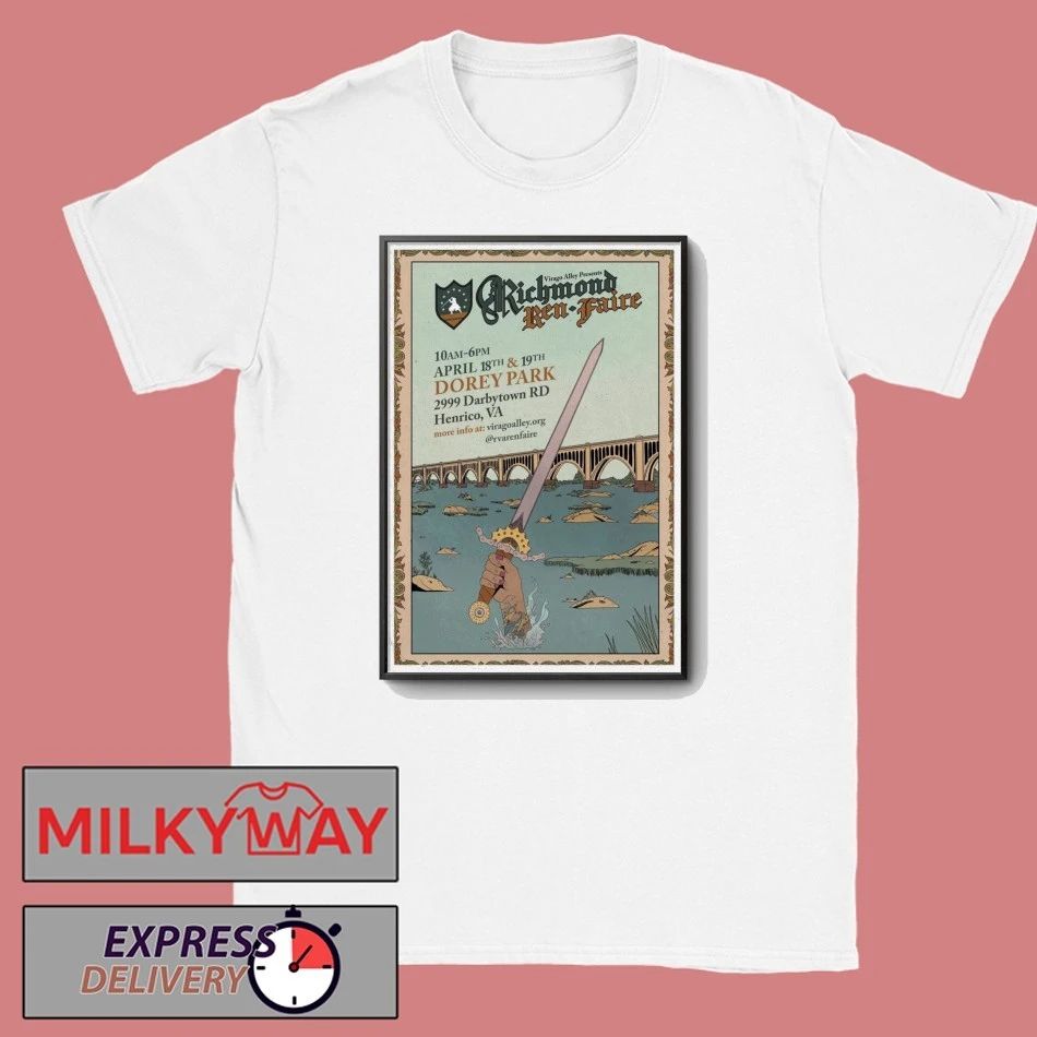 Poster Richmond Ren Faire April 18th-19th, 2026 Henrico, VA shirt