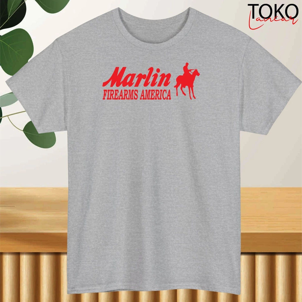 Marlin Firearms Logo Mens Cotton Graphic T-Shirt - USA STOCK - NO IMPORT FEES