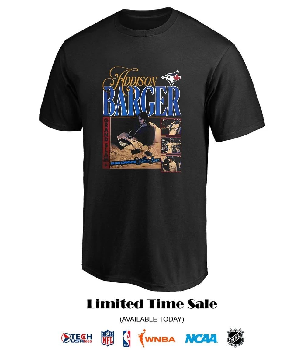 Toronto Blue Jays﻿ Addison Barger from Couch to World Series graphic shirt
