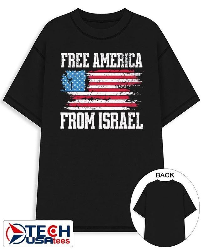 Free America from Israel flag vintage shirt