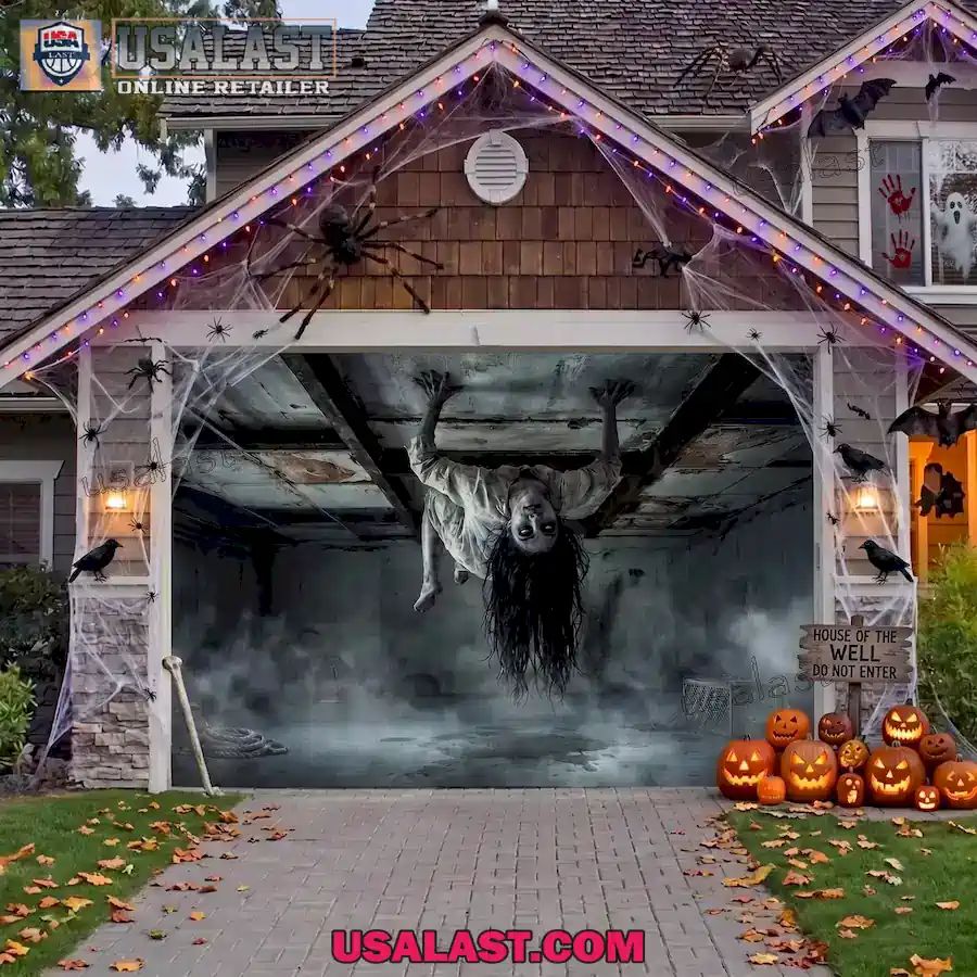 Garage Phantom Halloween Garage Door Banner