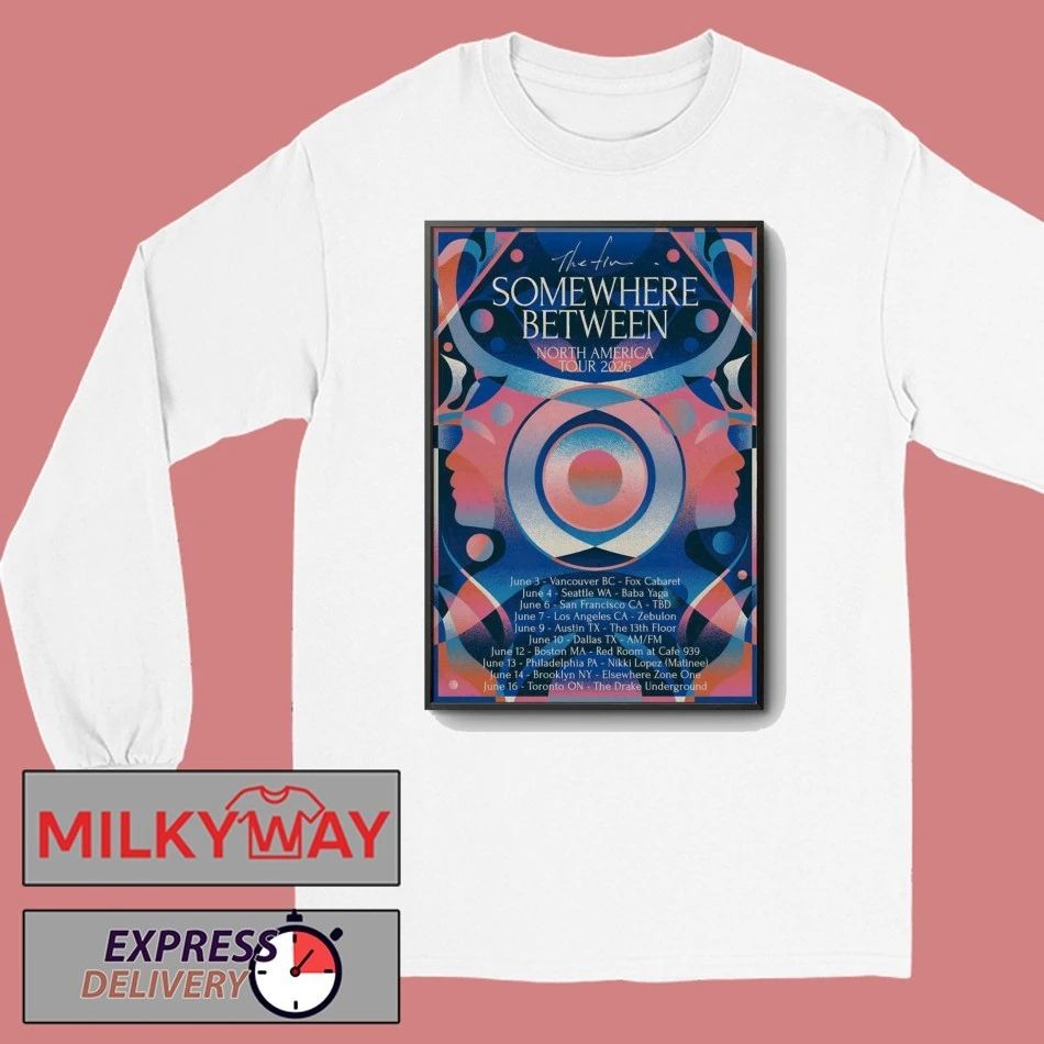 Somewhere Between North America Tour 26 Poster shirt