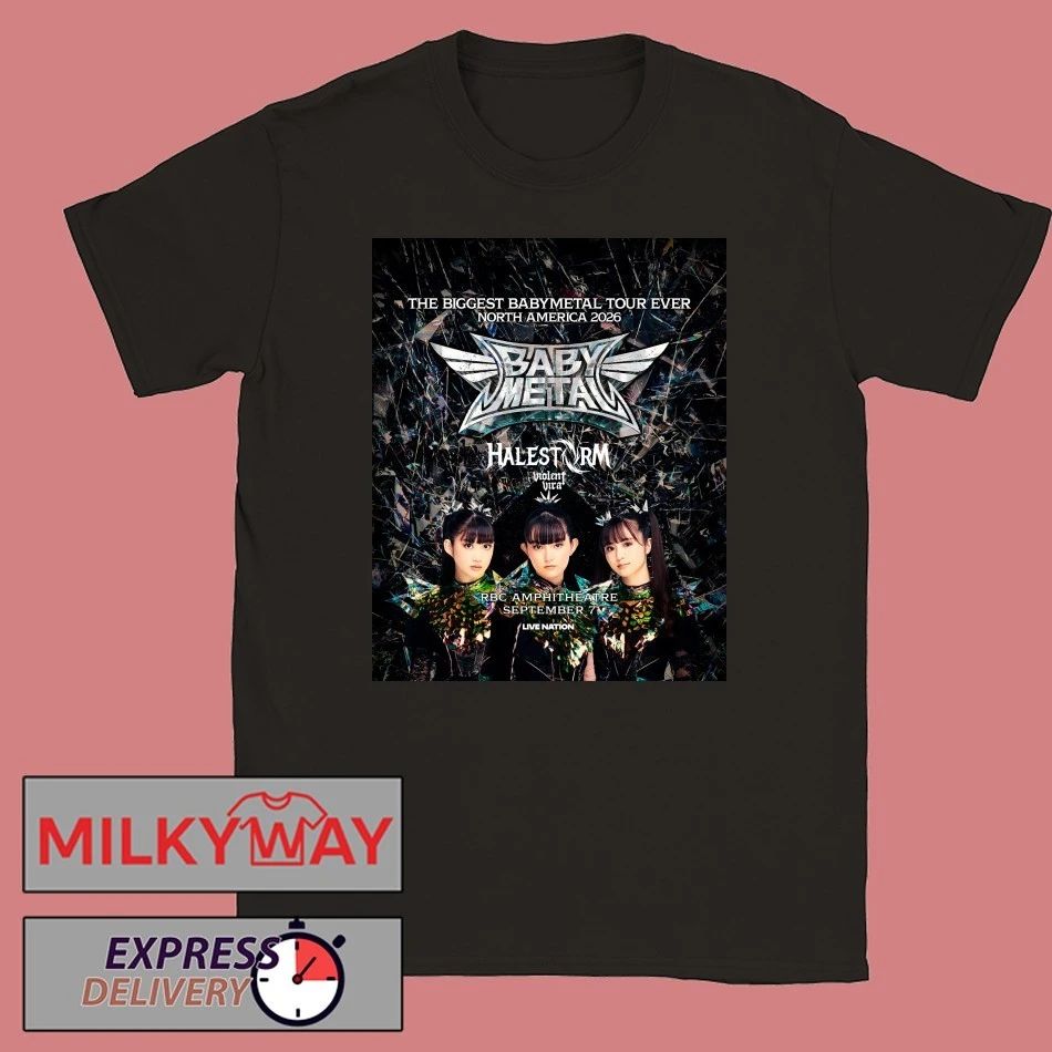 Babymetal The Biggest Babymetal Tour Ever World Tour 2026 Schedule Tour Dates Shirt