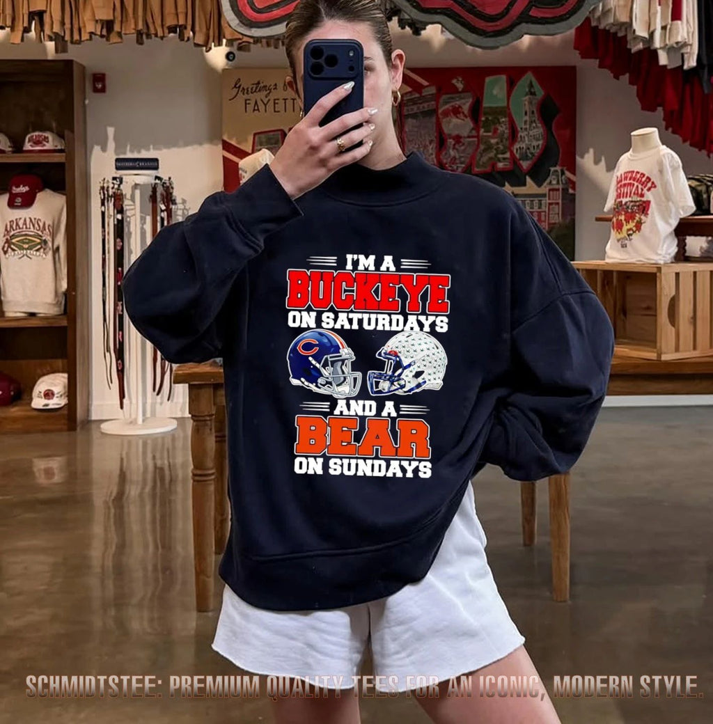 I’m a Buckeye on Saturdays and a Bear on Sundays shirt