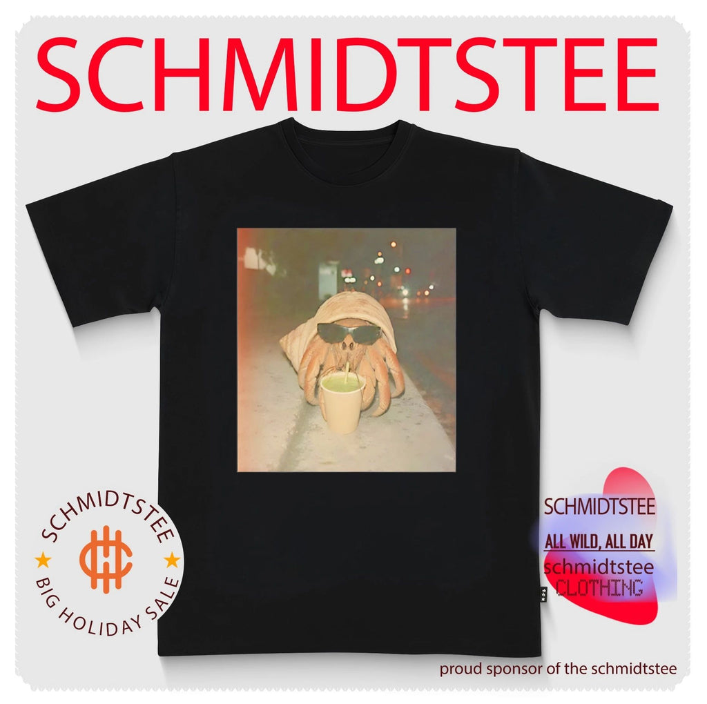 Hermit Crab Sunglasses Drink Iced shirt