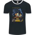 Cat Wars Funny Sci-Fi Mens Ringer T-Shirt FotL