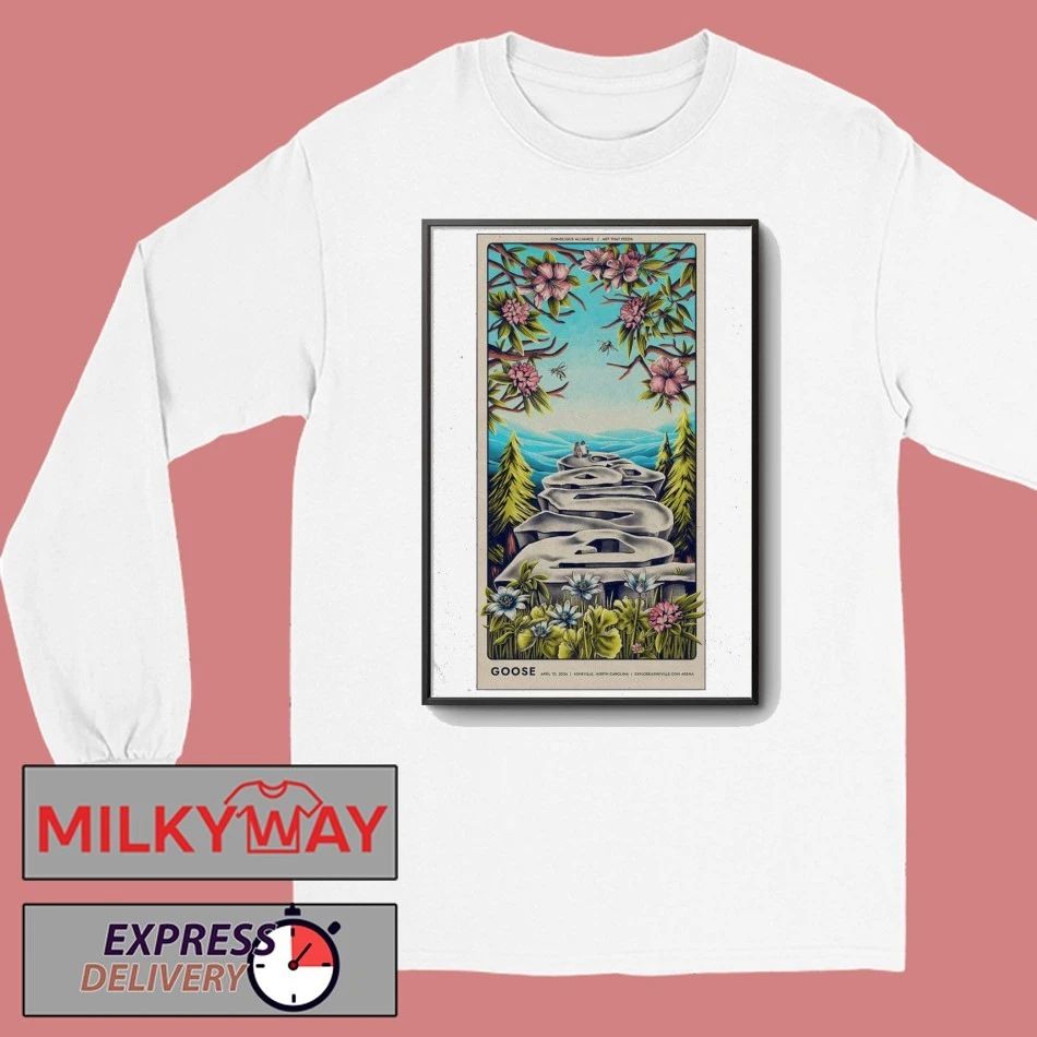 Goose ExploreAsheville.com Arena In Asheville NC Apr 10 2026 Poster shirt