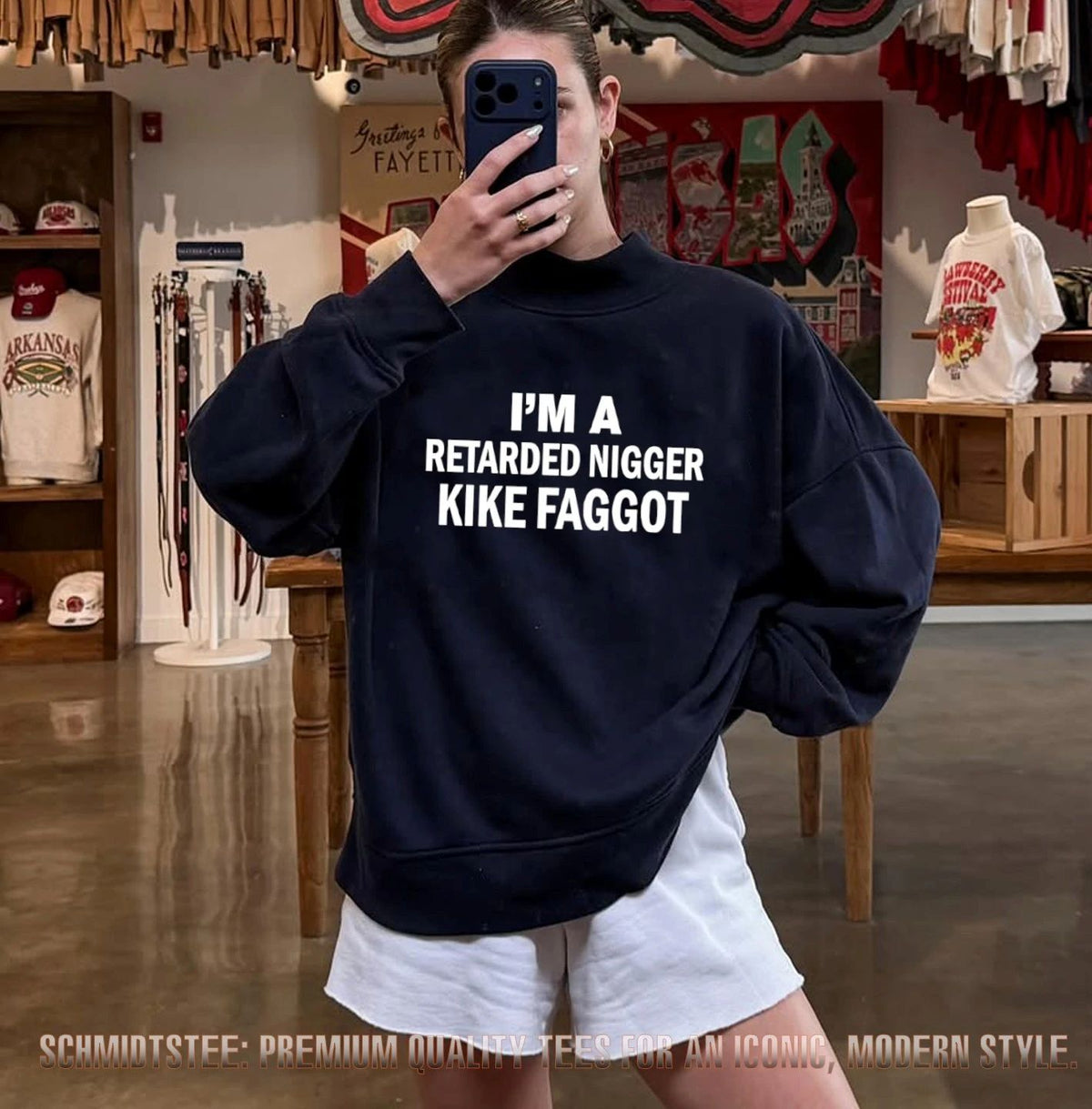 I’m A Retarded Nigger Kike Faggot shirt