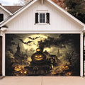 Pumpkin Express Halloween Garage Door Banner