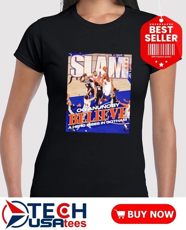 Slam NBA Finals OG Anunoby Believe a hero rises in gotham shirt