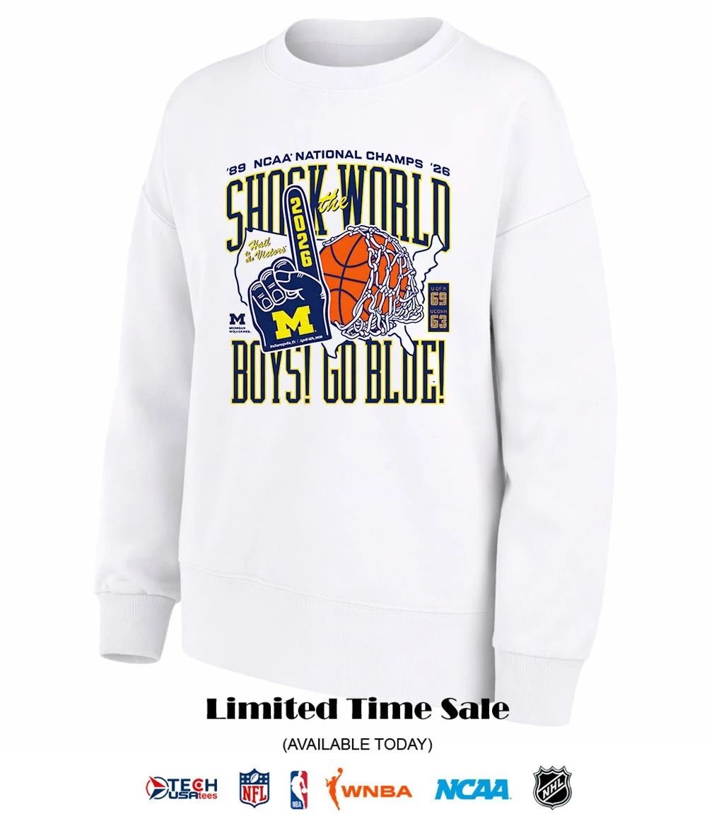 Shock the World Boys go Blue Michigan Wolverines 2026 NCAA Men’s Basketball National shirt