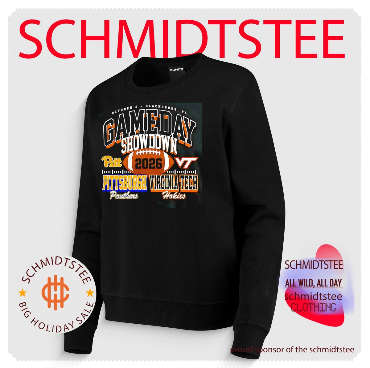 Virginia Tech Hokies vs Pitt Panthers 2026 Game Day Showdown shirt