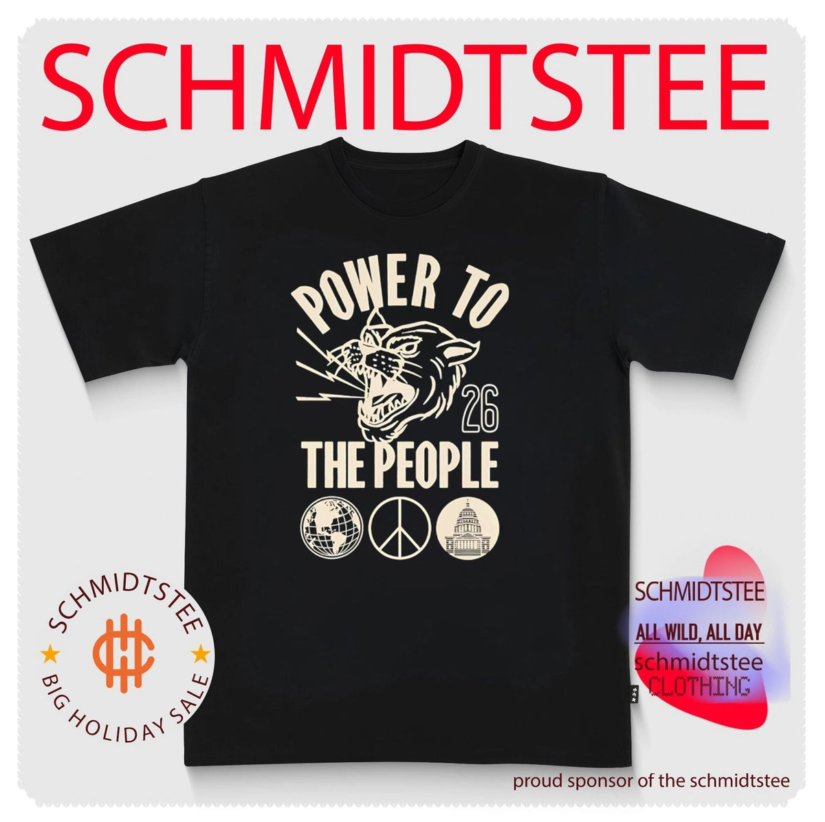 Festival Tiger Power To The People 2026 shirt