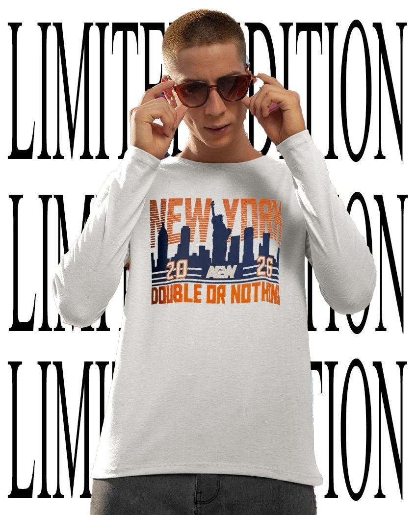 AEW New York Double or Nothing 2026 skyline shirt