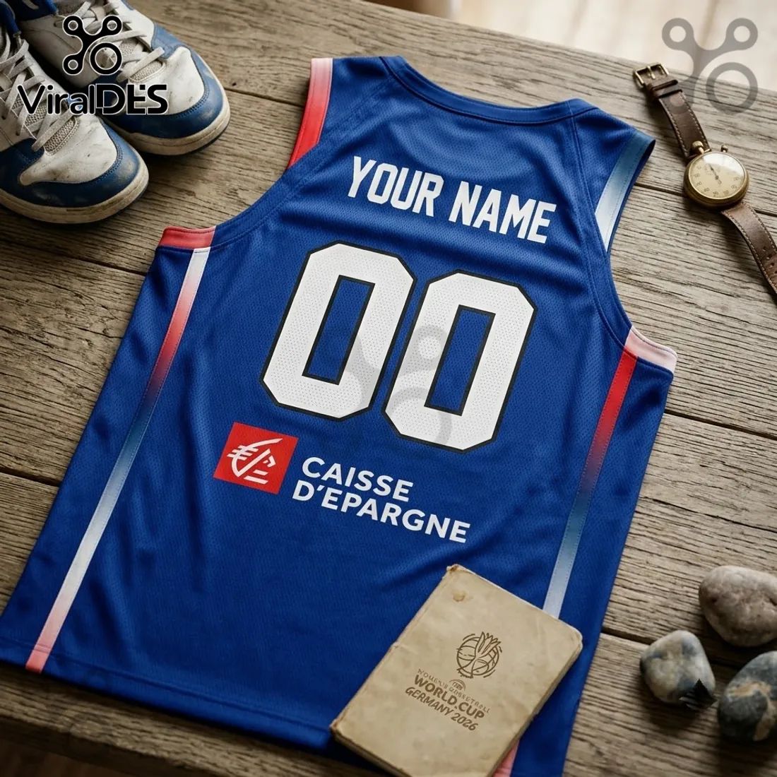 France Women’s Basketball 2026 FIBA World Cup Blue Jersey