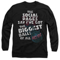 ACDC Big Balls Mens Long Sleeve T-Shirt, Black