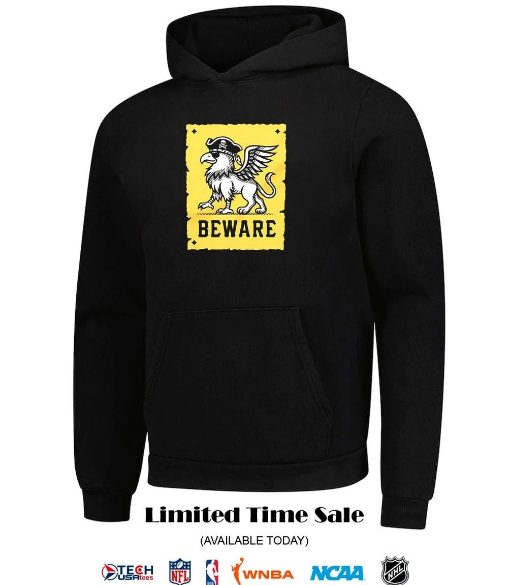 Beware Pittsbrugh Pirates logo T-shirt