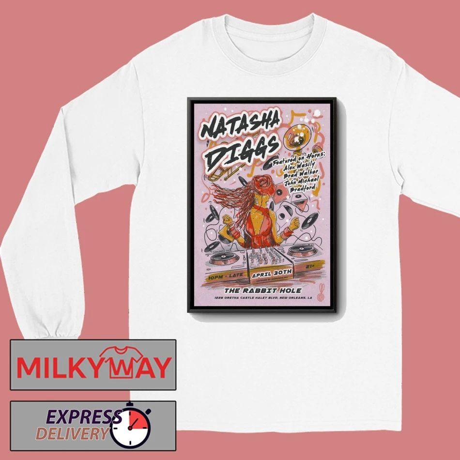 Natasha Diggs The Rabbit Hole In New Orleans LA Apr 30 2026 Poster shirt