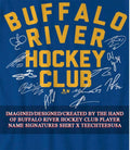 Buffalo River Hockey Club player name signatures shirt