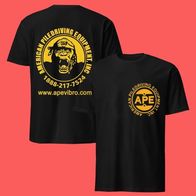 Vintage 90s Ape American Piledriving Equipment T-Shirt