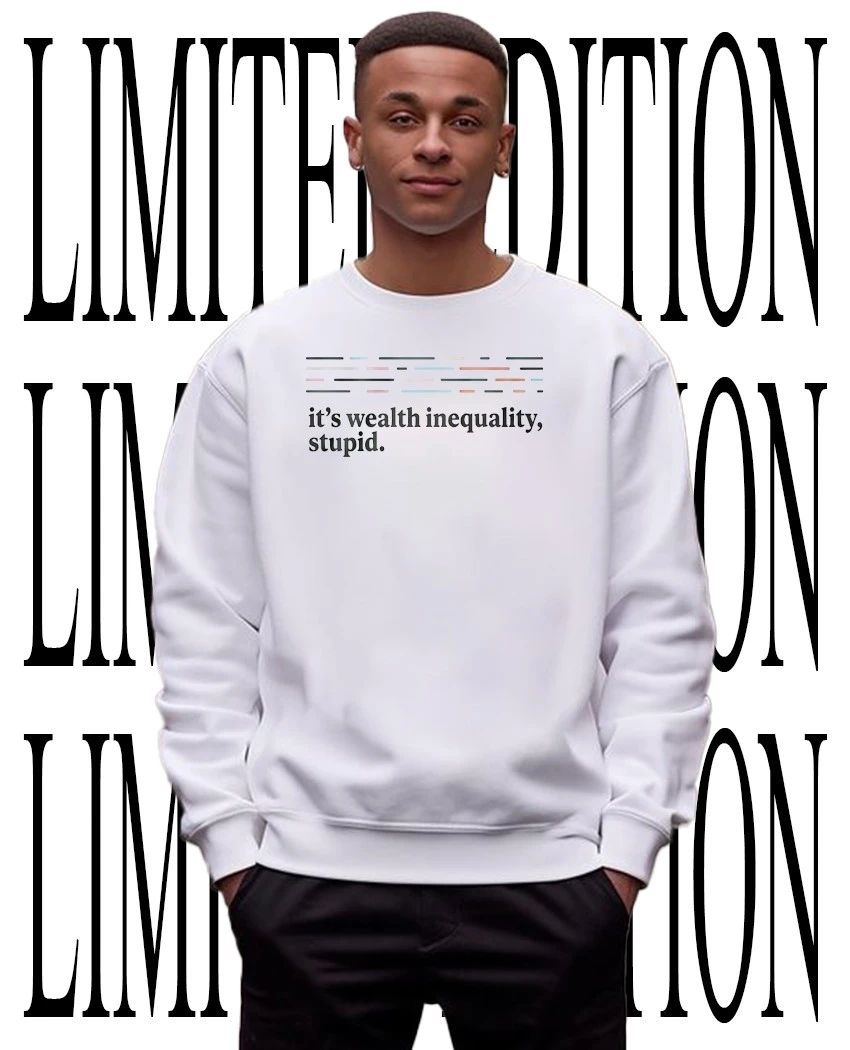 It’s Wealth Inequality Stupid Abstract Line Design Economic Commentary shirt