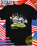 Paul Frank x Bats Day in the Fun Park friends till the end shirt