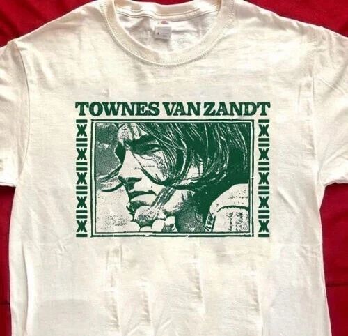Townes Van Zandt Shirt, Townes Van Zandt White T-shirt S-5XL CO707