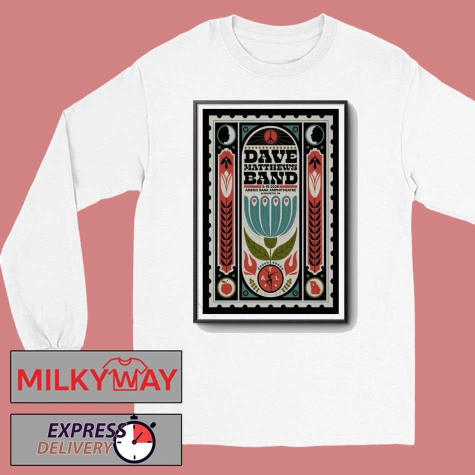 Dave Matthews Band May 15, 2026 Alpharetta, GA Tour Poster shirt
