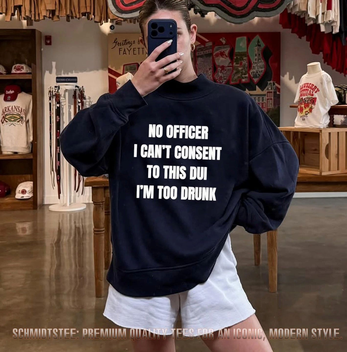 No Officer I Can’t Consent To This DUI I’m Too Drunk shirt