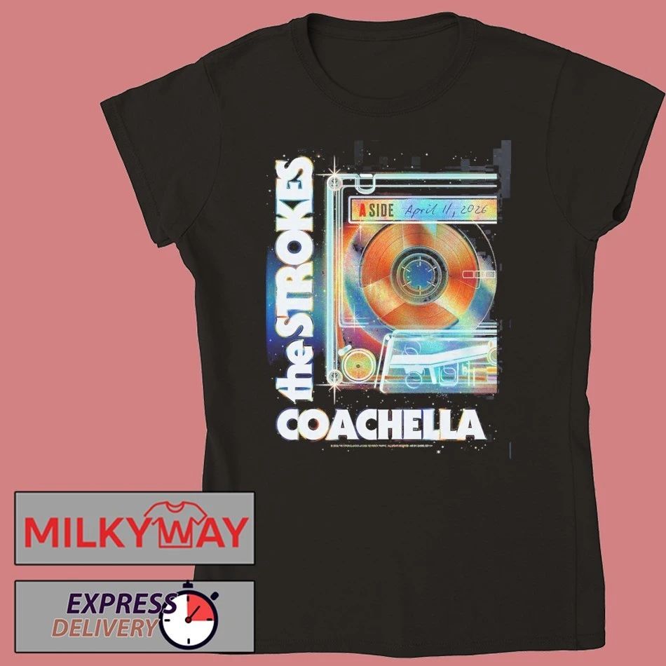 The Strokes Coachella 2026 Night 1 Poster Indio California On April 11 2026 T-Shirt