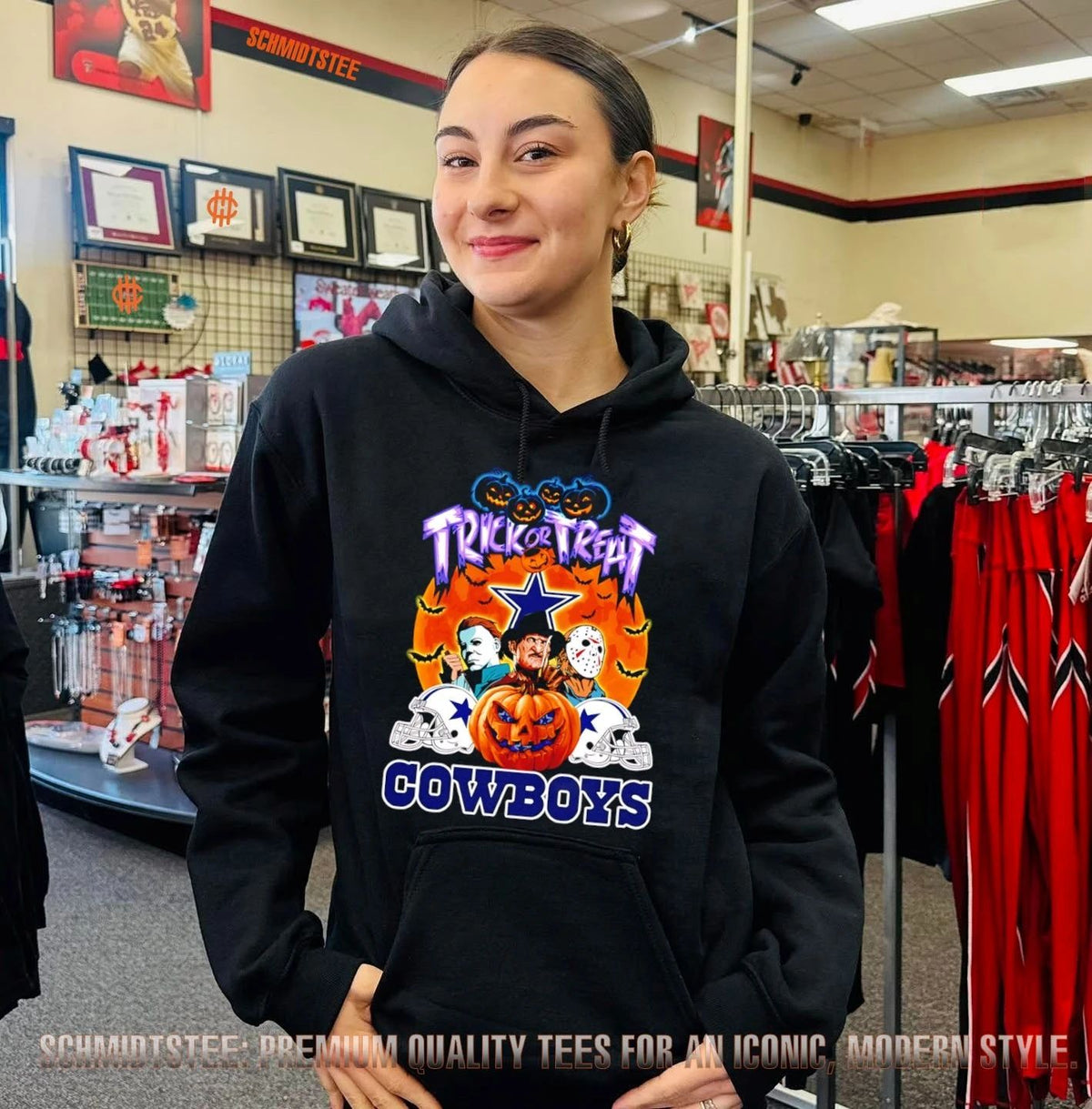 Dallas Cowboys X Horror Characters Trick Or Treat Halloween 2026 shirt