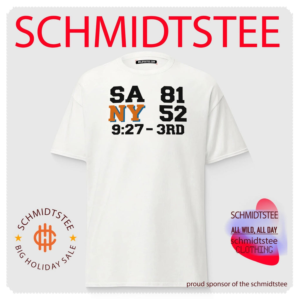 SA 81 NY 52 3rd Quarter Scoreboard Spurs vs Knicks score shirt