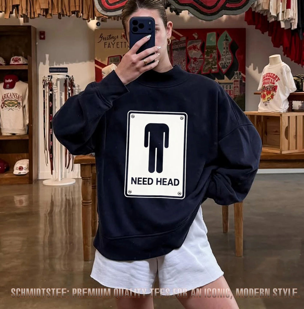 Need Head Minimalist Stick Figure humor shirt