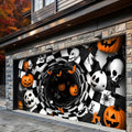 Spooky Pumpkin Vortex Halloween Garage Door Banner