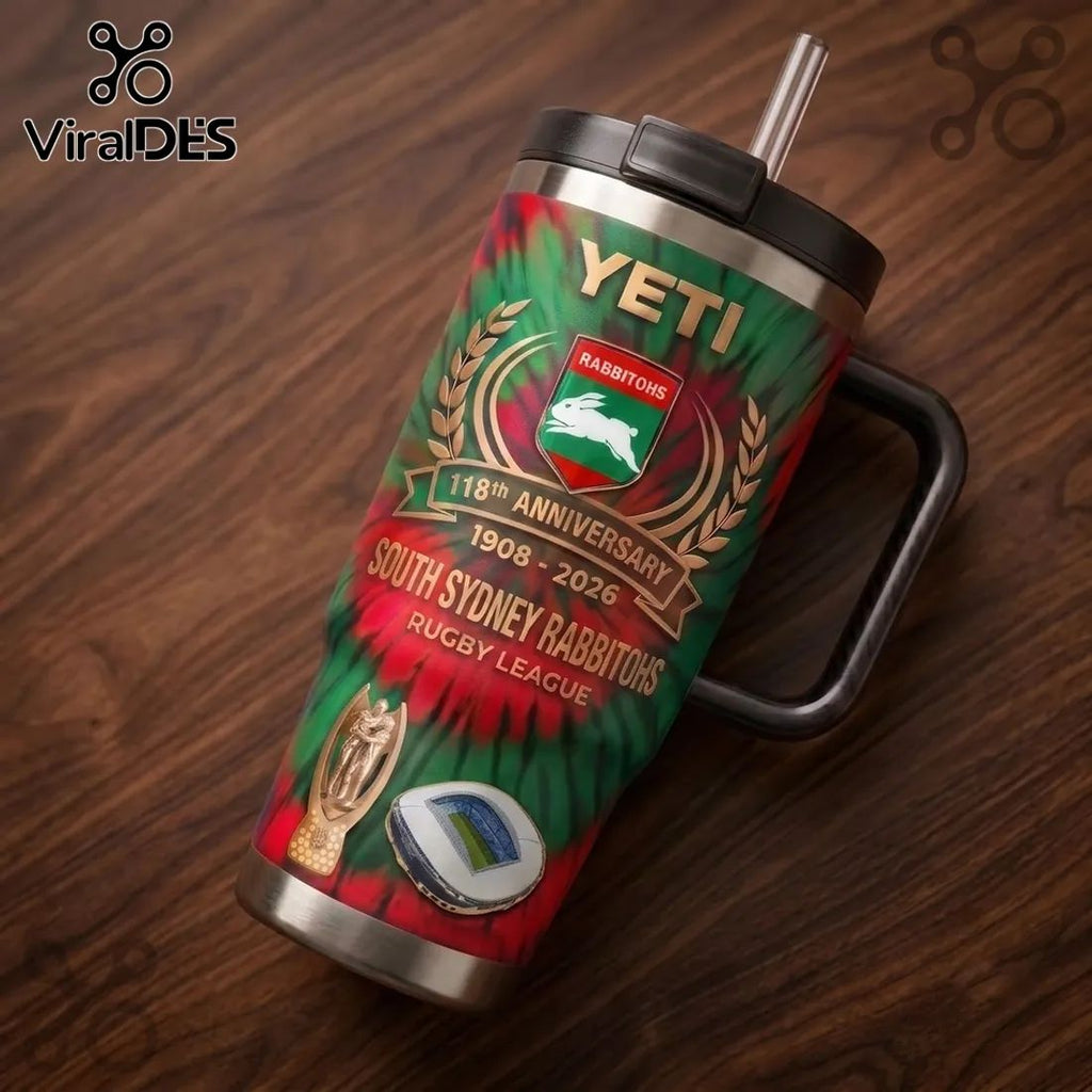 South Sydney Rabbitohs 118th Anniversary 40oz Tumbler