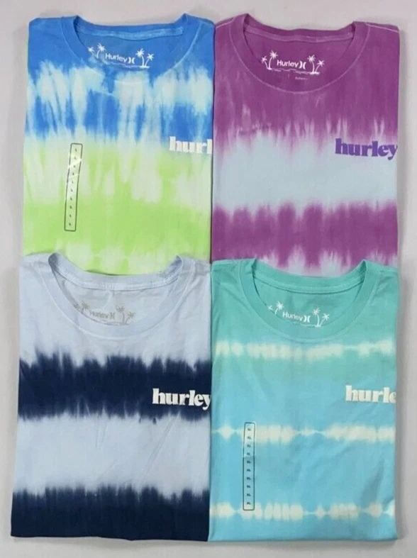 NEW Men's Hurley Tie Dye Everyday Washed Cotton T-Shirt