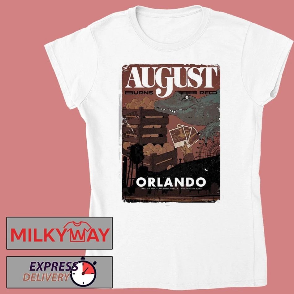 August Burns Red Lake Buena Vista Florida 2026 Venue Poster At The House Of Blues On April 16 2026 T-Shirt