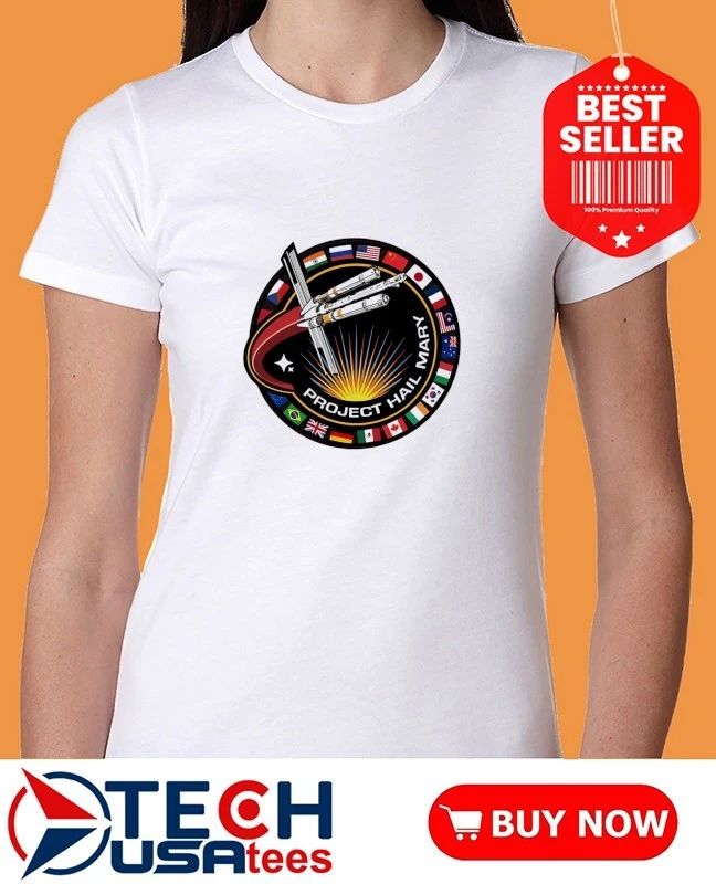 Project Hail Mary flag logo shirt