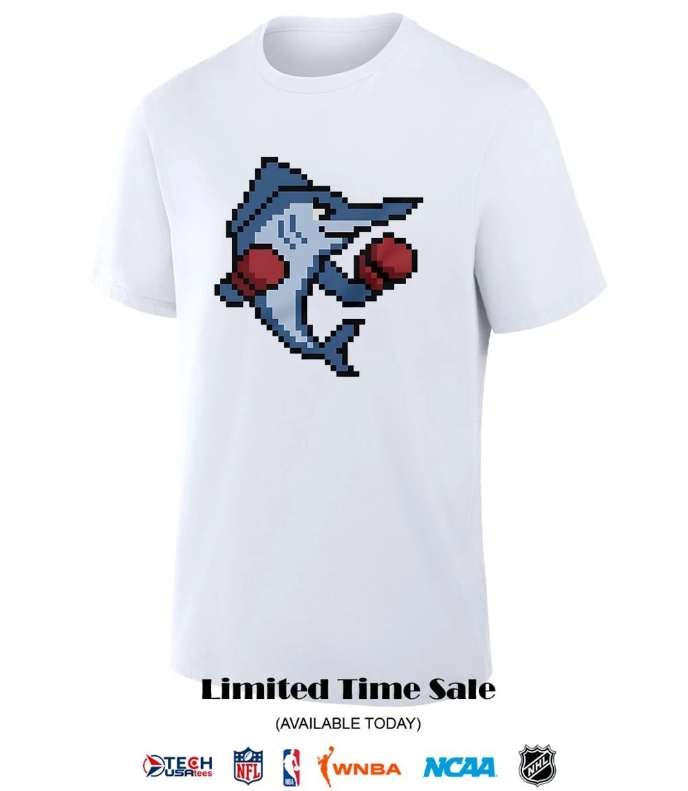 Miami Marlins mascot boxing pixel shirt
