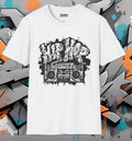 Graffiti Boombox Hip Hop Tee - Street Style, Old School, Rap, Breaking, B-Boy