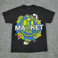 Market Shirt Men's Medium Black MA®KET Logo Earth Graphic Tee Short Sleeve Adult